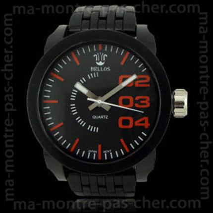 Grosse montre tendance en plastique pour homme