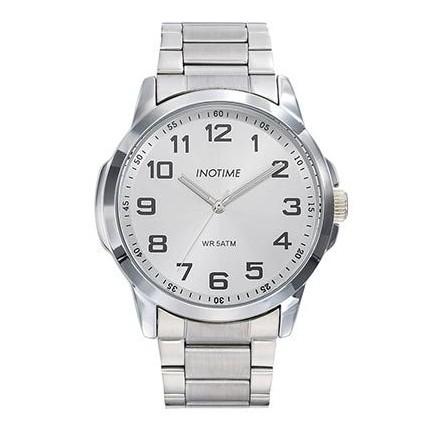 Montre acier homme avec gros chiffres