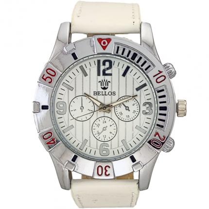 Montre blanche homme quartz analogique à moins de 20 euros