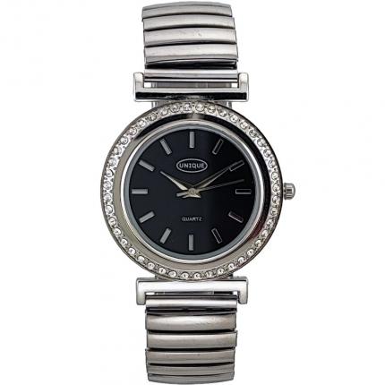 Montre femme argentée avec bracelet extensible