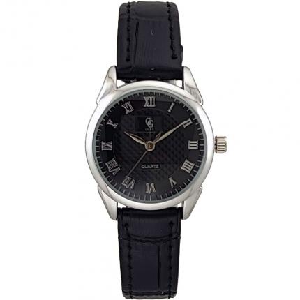 Petite montre noire femme avec chiffres romains